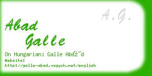 abad galle business card